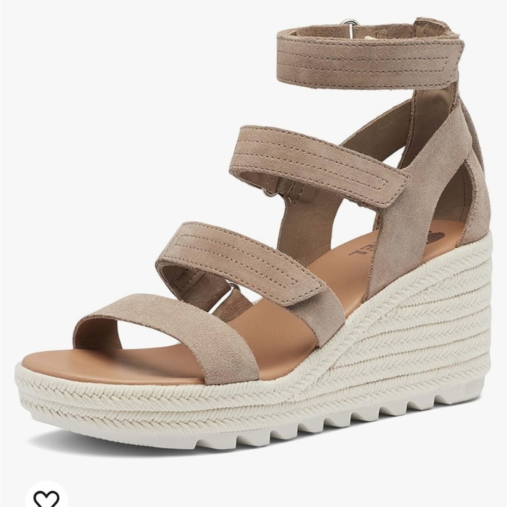 SOREL Women's sz 7 Cameron Wedge Multistrap Sandals